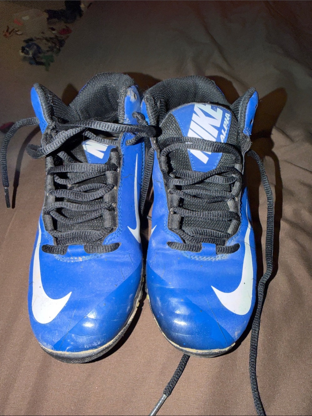 Nike Kids Royal Blue Sneakers with White Swoosh